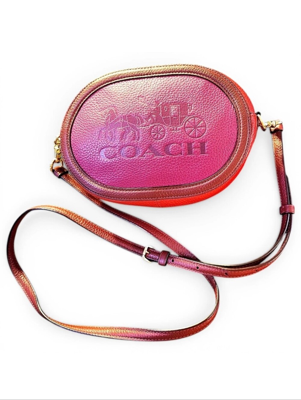 COACH Camera Bag Colorblock Leather Crossbody Bag - Picture 13 of 13